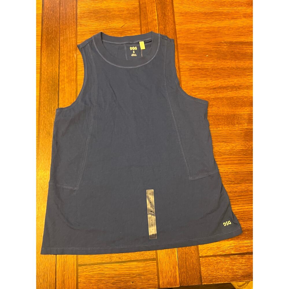 NWT DSG Dick’s Sporting Goods Blue Retro Muscle Tank Top Women’s Small Athletic - Picture 6 of 8